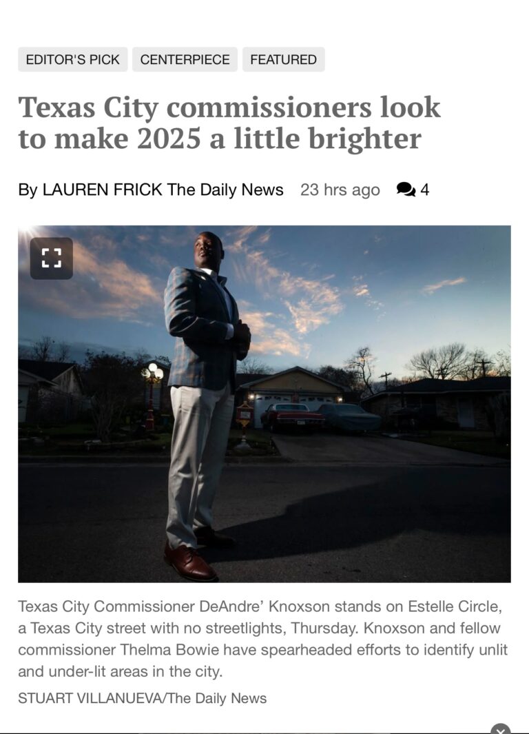 The Galveston Daily News featured our “Spotlight Safety” initiative, highlighting our work to strengthen public safety and community awareness.
