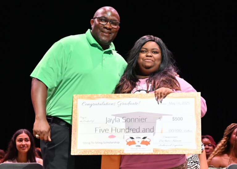 Congratulations to Jayla Sonnier, 2025 recipient of my Sting to Sting Scholarship.